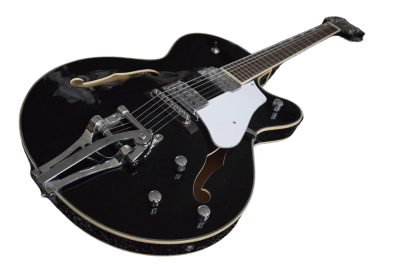 Custom Sovereign Bigsby G5120 Electromatic Hollow Body Fhole Jet Black Electric Guitar - Image 7