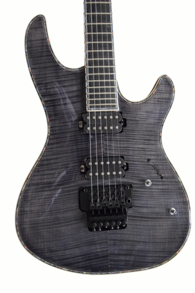 Custom Onyx Regius 6 Transparent Black Burst 6 String Guitar