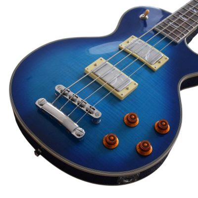 Custom Crown Spaceman Ace Frehley Blueburst 4 String Bass - Image 7