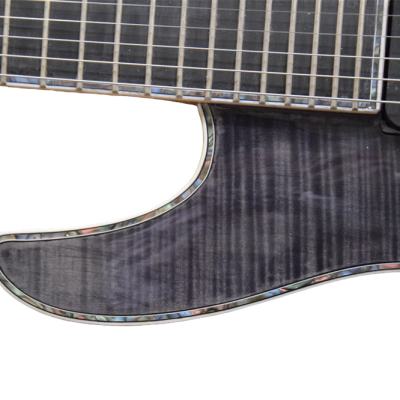 Custom Onyx Regius 6 Transparent Black Burst 6 String Guitar - Image 4