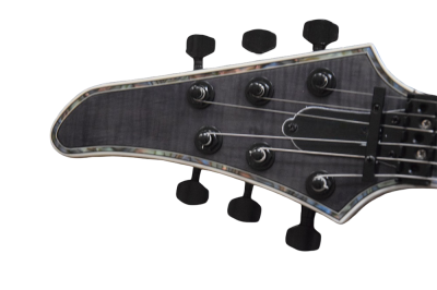 Custom Onyx Regius 6 Transparent Black Burst 6 String Guitar - Image 5