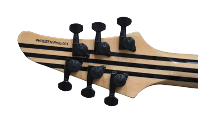 Custom Onyx Regius 6 Transparent Black Burst 6 String Guitar - Image 9