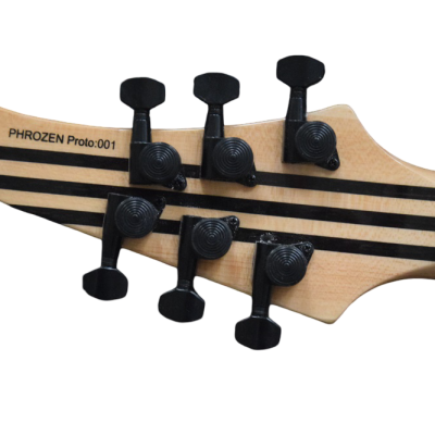 Custom Onyx Regius 6 Transparent Black Burst 6 String Guitar - Image 9
