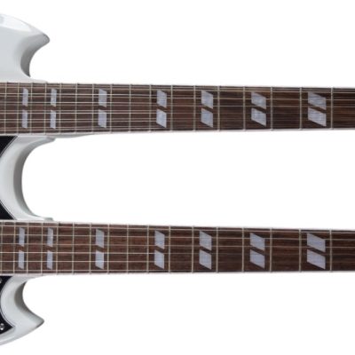 Custom Crown SG Don Felder Arctic White Double Neck 12 and 6 String EDS1275 Guitar - Image 8