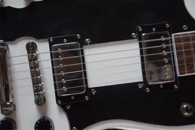Custom Crown SG Don Felder Arctic White Double Neck 12 and 6 String EDS1275 Guitar - Image 12