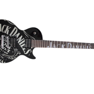 Custom Forge Jack Daniels Electric Vintage Black White Guitar - Image 2