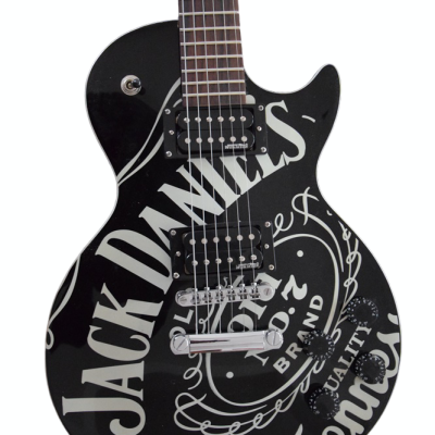 Custom Forge Jack Daniels Electric Vintage Black White Guitar