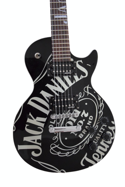 Custom Forge Jack Daniels Electric Vintage Black White Guitar