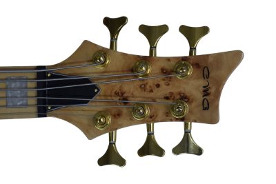 Custom Obsidian D6 Natural Satin Araya Birdseye Body Wood 6 String Bass - Image 4