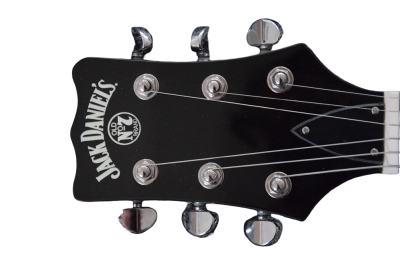 Custom Forge Jack Daniels Electric Vintage Black White Guitar - Image 5