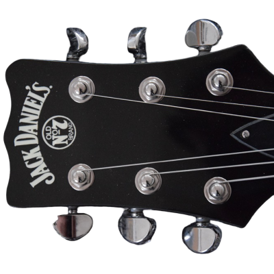 Custom Forge Jack Daniels Electric Vintage Black White Guitar - Image 5
