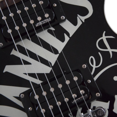Custom Forge Jack Daniels Electric Vintage Black White Guitar - Image 7