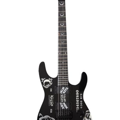 Custom Obsidian Kirk Hammett Ouija Black Good Bye Electric Guitar Natural Finish Neck - Image 2