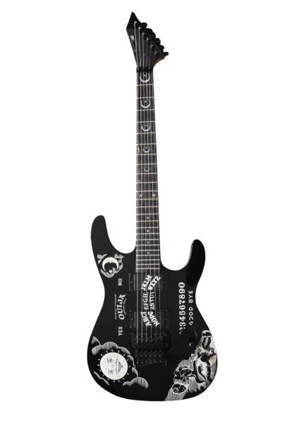 Custom Obsidian Kirk Hammett Ouija Black Good Bye Electric Guitar Natural Finish Neck - Image 2
