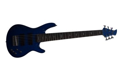Custom Pearl TRB1006J Patitucci Translucent Blue Quilted Maple Top 6 String Bass - Image 3
