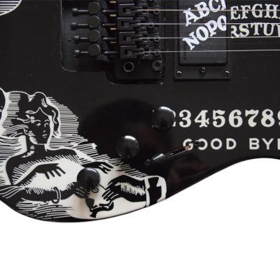 Custom Obsidian Kirk Hammett Ouija Black Good Bye Electric Guitar Natural Finish Neck - Image 6