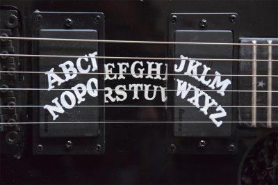 Custom Obsidian Kirk Hammett Ouija Black Good Bye Electric Guitar Natural Finish Neck - Image 11