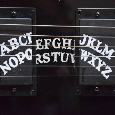 Custom Obsidian Kirk Hammett Ouija Black Good Bye Electric Guitar Natural Finish Neck - Image 11