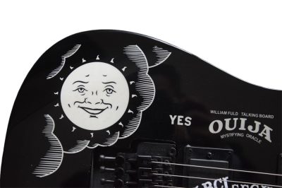 Custom Obsidian Kirk Hammett Ouija Black Good Bye Electric Guitar Natural Finish Neck - Image 5
