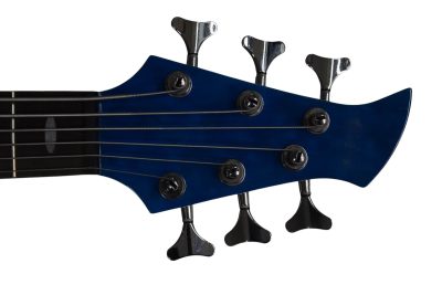 Custom Pearl TRB1006J Patitucci Translucent Blue Quilted Maple Top 6 String Bass - Image 7