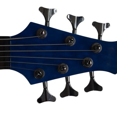 Custom Pearl TRB1006J Patitucci Translucent Blue Quilted Maple Top 6 String Bass - Image 7