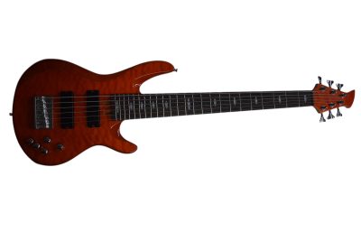 Custom Pearl TRB1006J Patitucci Caramel Brown Quilted Maple Top 6 String Bass - Image 4