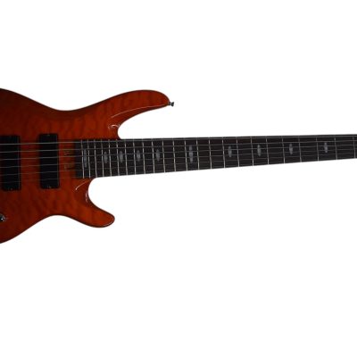 Custom Pearl TRB1006J Patitucci Caramel Brown Quilted Maple Top 6 String Bass - Image 4