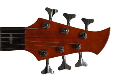 Custom Pearl TRB1006J Patitucci Caramel Brown Quilted Maple Top 6 String Bass - Image 5
