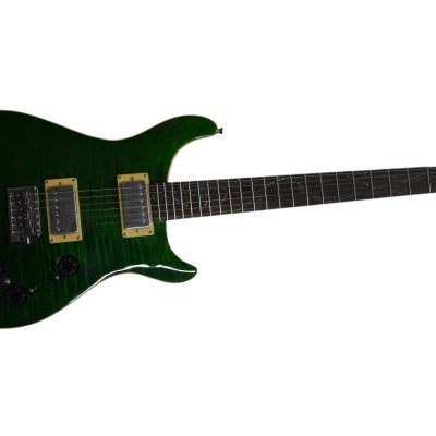 Custom Monarch Santana Trampas Green Tree of Life Vine Fretboard Inlay Guitar - Image 3