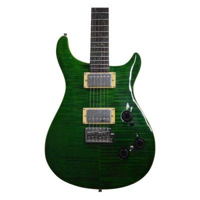Custom Monarch Santana Trampas Green Tree of Life Vine Fretboard Inlay Guitar