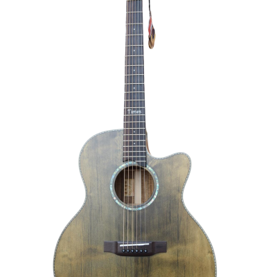Custom Vertex Orchestra Model Cutaway Harbour Grey Acoustic Guitar - Image 6