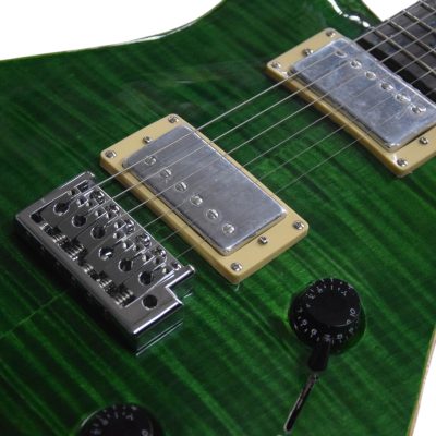 Custom Monarch Santana Trampas Green Tree of Life Vine Fretboard Inlay Guitar - Image 6