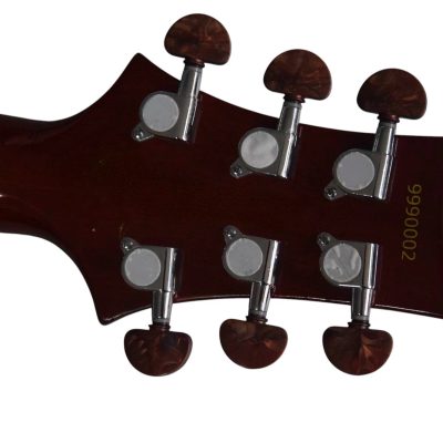 Custom Monarch Santana Trampas Green Tree of Life Vine Fretboard Inlay Guitar - Image 9