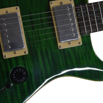 Custom Monarch Santana Trampas Green Tree of Life Vine Fretboard Inlay Guitar - Image 11