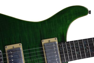 Custom Monarch Santana Trampas Green Tree of Life Vine Fretboard Inlay Guitar - Image 12