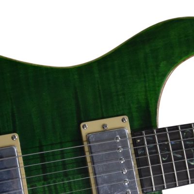 Custom Monarch Santana Trampas Green Tree of Life Vine Fretboard Inlay Guitar - Image 12