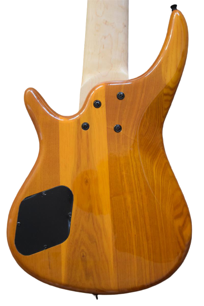 Custom Tornado Natural 7 String Fretless Bass Two Big Humbucker Style Soapbar Pickups - Image 8