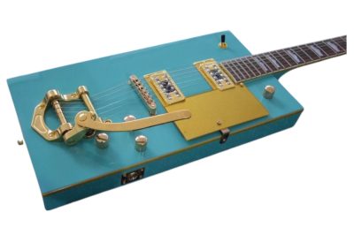 Custom Sovereign Bigsby Bo Diddley G5810 Sea Foam Green Guitar - Image 4