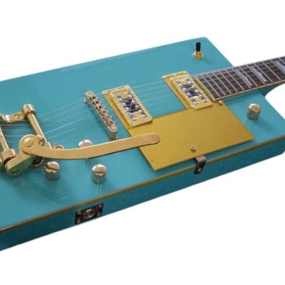 Custom Sovereign Bigsby Bo Diddley G5810 Sea Foam Green Guitar - Image 4