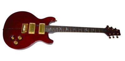 Custom Monarch Santana Red Flame Maple Top Electric Guitar - Image 5
