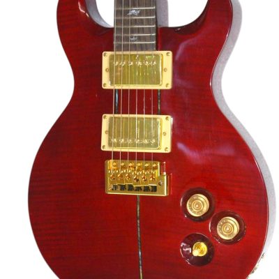 Custom Monarch Santana Red Flame Maple Top Electric Guitar