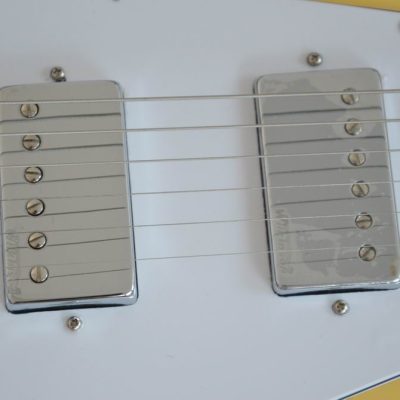Custom Crown Flying V Hetfield TV Yellow Electric Guitar - Image 2