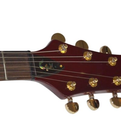 Custom Monarch Santana Red Flame Maple Top Electric Guitar - Image 3