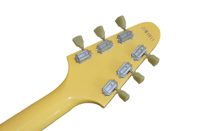 Custom Crown Flying V Hetfield TV Yellow Electric Guitar - Image 7