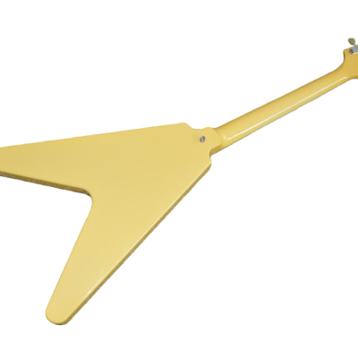 Custom Crown Flying V Hetfield TV Yellow Electric Guitar - Image 9