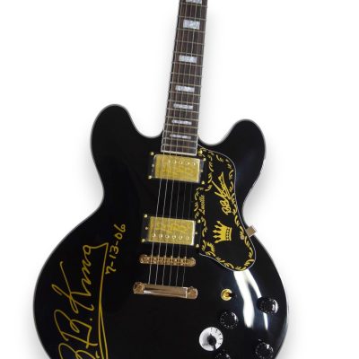 Custom Crown ES335 BB King Lucille Ebony Gloss Black Electric Guitar