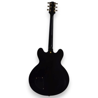 Custom Crown ES335 BB King Lucille Ebony Gloss Black Electric Guitar - Image 14