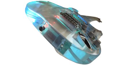Custom Regent ST LED Plexiglass Acrylic Body Fretboard Electric Guitar - Image 9