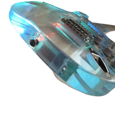 Custom Regent ST LED Plexiglass Acrylic Body Fretboard Electric Guitar - Image 9