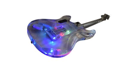 Custom Regent ST LED Plexiglass Acrylic Body Fretboard Electric Guitar - Image 3